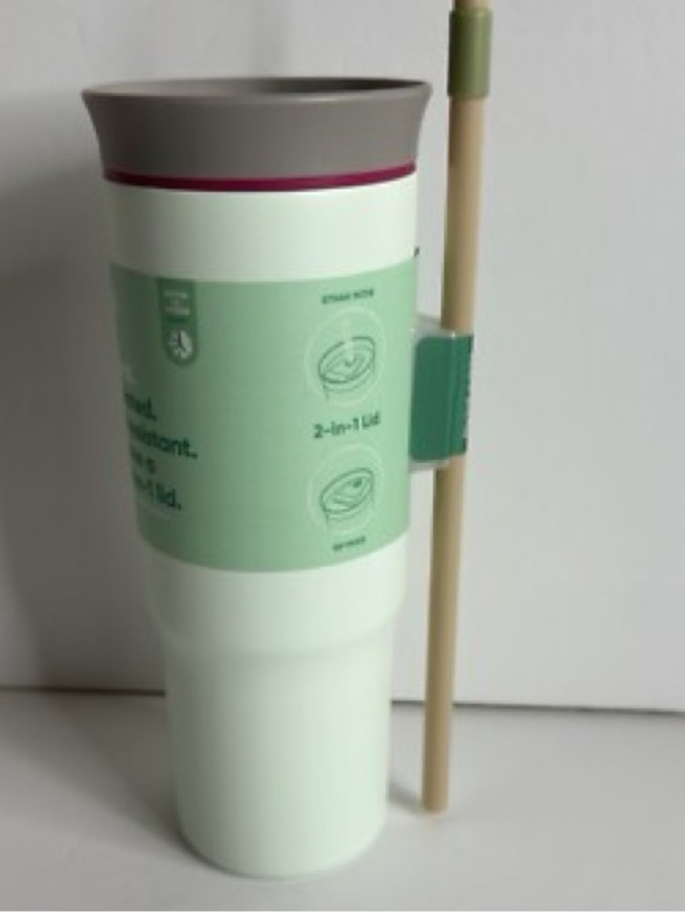 New Owala Alpine Sport 24oz Stainless Steel Straw 2-1 Tumbler Mint Green Travel